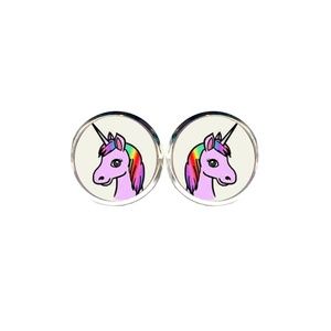 HP! Unicorn Earrings - Rainbow
